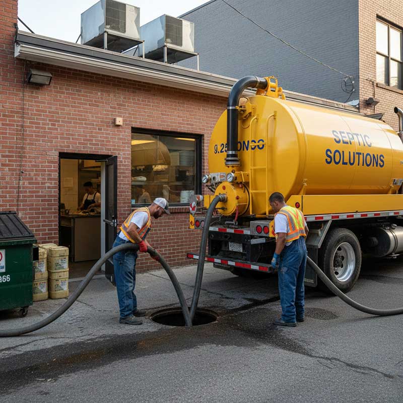 Hút bể phốt cho nhà hàng – Cách xử lý hiệu quả khi dầu mỡ quá nhiều